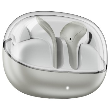 boAt Airdopes Plus 311, Glass Design, ENx Tech, Fast Charge, 50 Hrs Battery, Stream Ad Free Music via App Support Bluetooth Earbuds (Ash Grey)