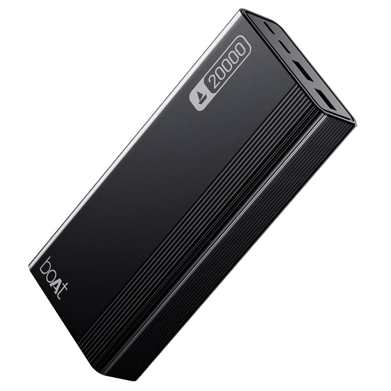 boAt Energyshroom Energyshroom PB401 20000 mAh 22.5W Fast Charging Power Bank (Carbon Black)