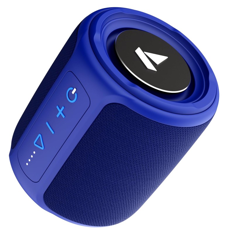 boAt Stone 352/358 Bluetooth Speaker with 10W RMS Stereo Sound, IPX7 Water Resistance, TWS Feature, Up to 12H Total Playtime, Multi-Compatibility Modes, Free Music Streaming on JioSaavn(Vibing Blue)