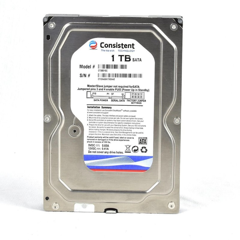 Consistent CT 1 TB Surveillance Systems, Desktop Multicolor SATA Internal Hard Disk Drive (HDD) (CT3001SC)