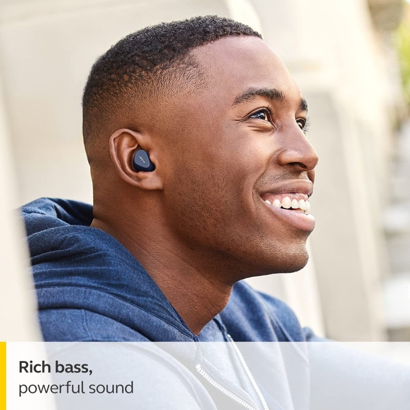 Jabra Elite 2 in Ear True Wireless Earbuds with 21 Hours of Battery, 2 Built-in Microphones for Clear Calls, Rich Bass and Comfortable fit with mic