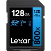 Lexar High-Performance 800x 128GB SDXC UHS-I Memory Card, C10, U3, V30, Full-HD & 4K Video, Up to 120MB/s (LSD0800128G-BNNNU)