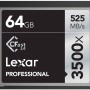 Lexar Professional 3500x 64GB CFast 2.0 Card, Up to 525MB/s Read, for Cinematographer, Filmmaker, Content Creator (LC64GCRBNA3500)