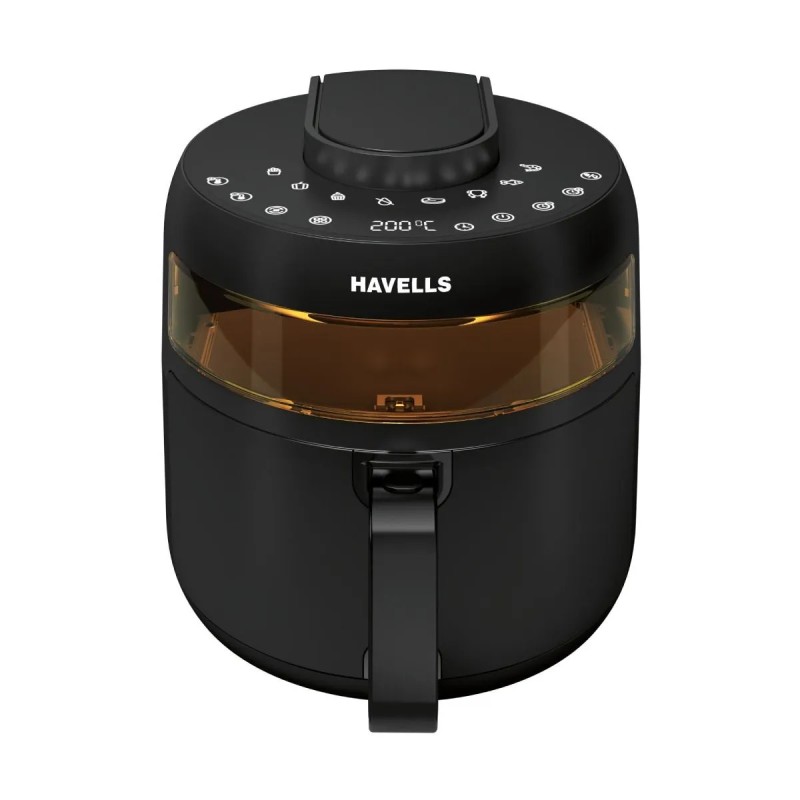 Havells Prolife Crystal Digital Air Fryer 5.5L, 1500W|D 8 Pre-sets| Aerocrisp Technology with 85% Less Oil Cooking