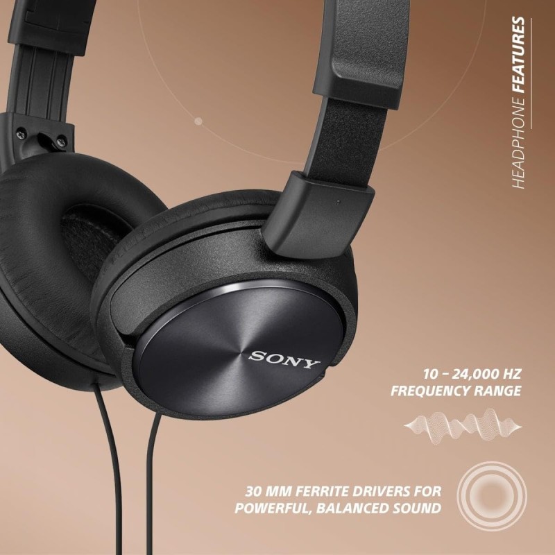 Sony ZX Series MDR-ZX310AP Wired Headband Stereo On Ear Headset -Black ‎MDR-ZX310AP/Black