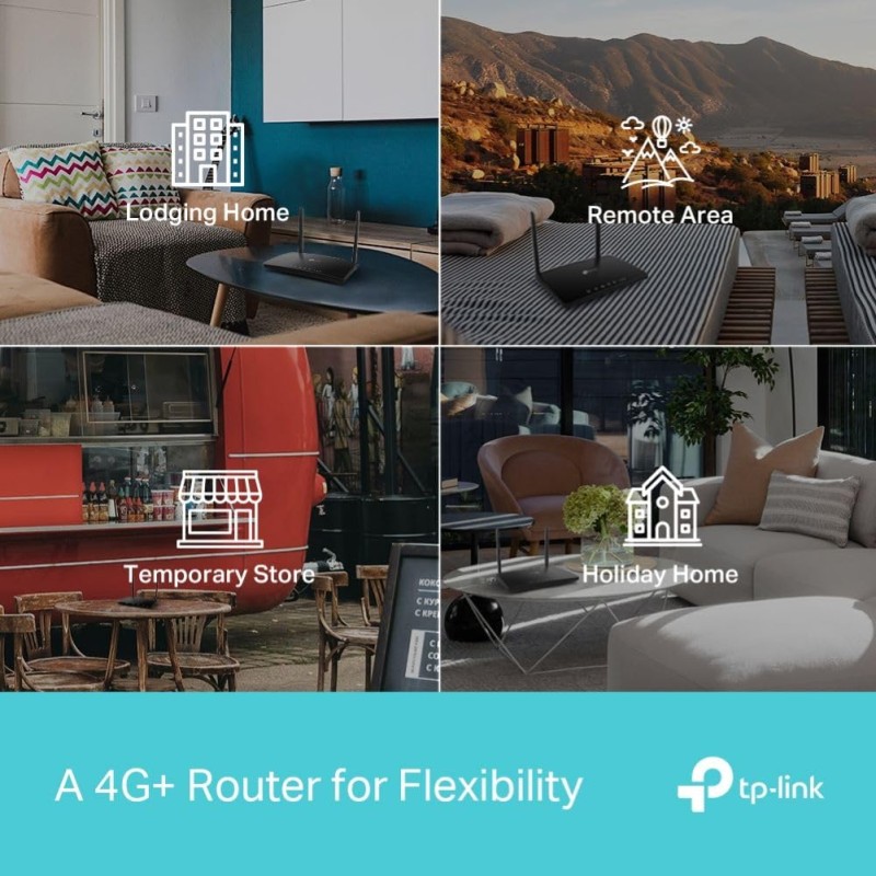 TP-Link Archer MR600 AC1200 Mbps 4G+ Cat6 Mobile Wi-Fi Router Dual Band Wireless WiFi, 4G/3G Network SIM Slot Unlocked, No Configuration Required