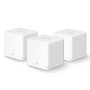 MERCUSYS Halo H30G(3-Pack) AC1300 Whole Home Mesh Wi-Fi System 1.3 Gbps Dual Band WiFi Gigabit Wireless Router 1300 Mbps Speed Coverage, White