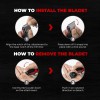 Beardo Ape-X 3-in-1 Multipurpose Trimmer for Men | Grooming Kit :- Trimmer, Shaver, Ear & Nose Trimmer | Stainless Steel self-sharpening blades | USB