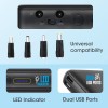 ZEBRONICS ZEB-M24Q27 Router UPS with 19200mAh, 48W max, Built-in protections, LED Indicator, DC 12V/9V/5V Input Output Support, Toggle Switch, DC5521