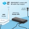ZEBRONICS ZEB-M24Q27 Router UPS with 19200mAh, 48W max, Built-in protections, LED Indicator, DC 12V/9V/5V Input Output Support, Toggle Switch, DC5521