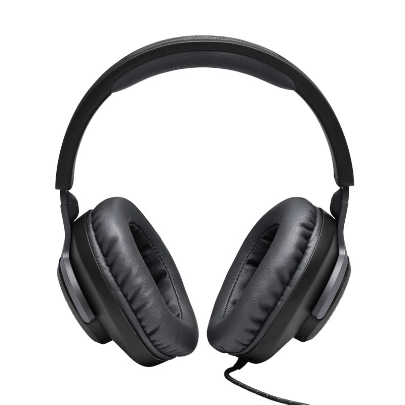 JBL Quantum 100 Wired Over Ear Gaming Headphones with Mic, 40mm Realistic Dynamic Drivers, Detachable Boom Mic, 1kHz Sensitivity, Memory Foam