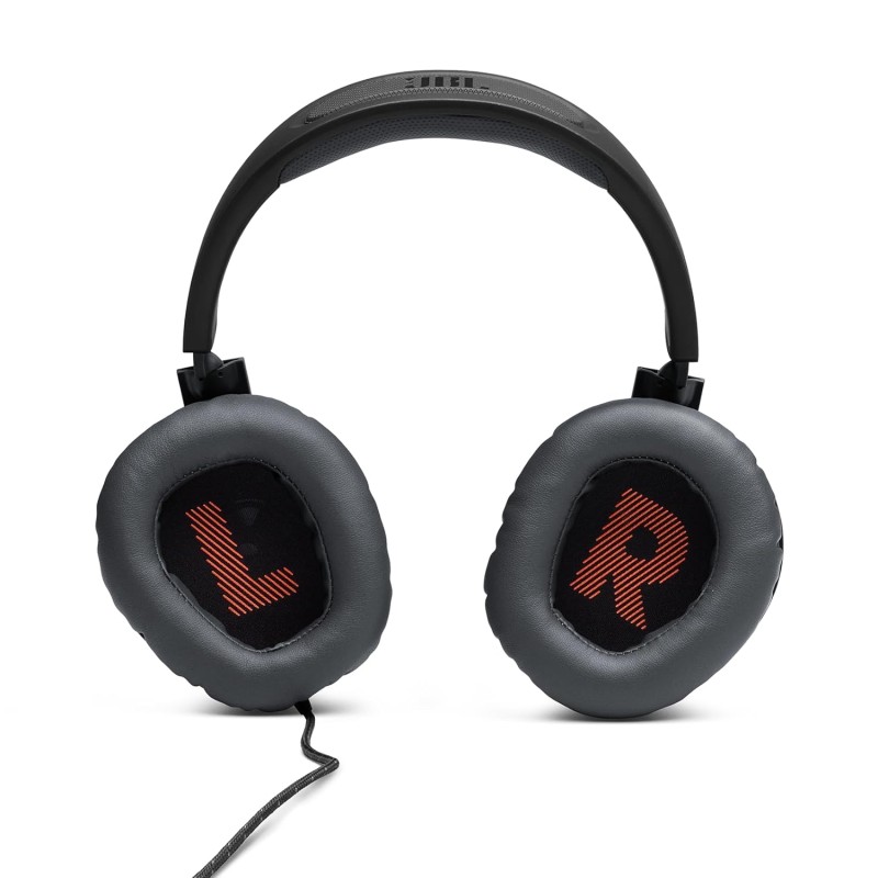 JBL Quantum 100 Wired Over Ear Gaming Headphones with Mic, 40mm Realistic Dynamic Drivers, Detachable Boom Mic, 1kHz Sensitivity, Memory Foam