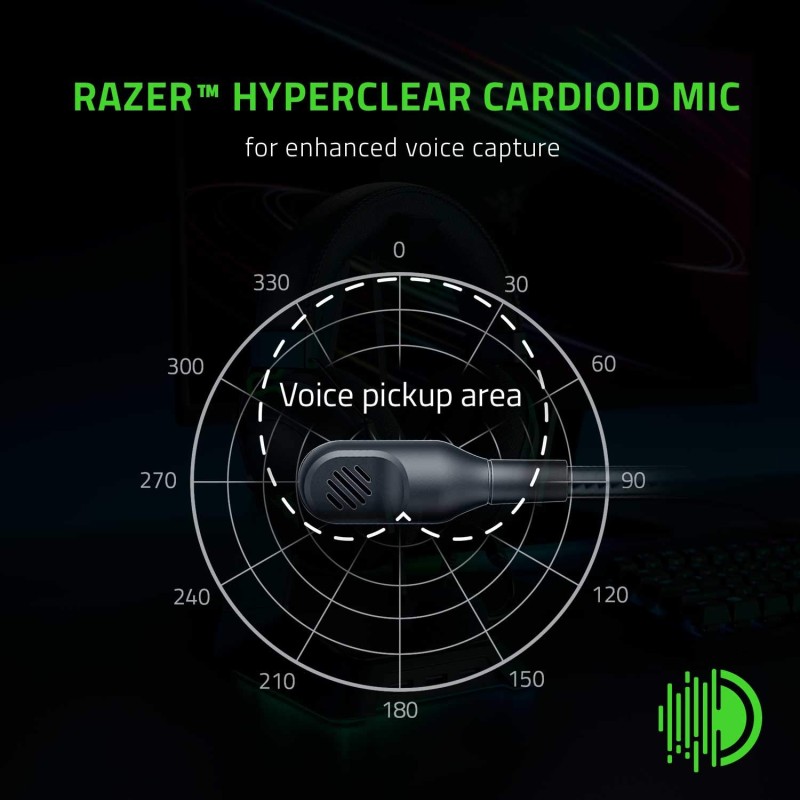 Razer BlackShark V2 X Wired Gaming On Ear Headset - Black|7.1 Surround Sound-50mm Drivers-Memory Foam Cushion-for PC,PS4,PS5,Switch,Xbox One,Xbox