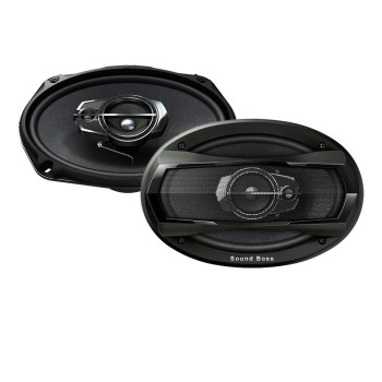 Sound Boss Performance Auditor New Gold Series SB-6979 6x9 3-Way 480W Co-Axial Car Speakers ‎SB 6979