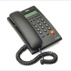 Hola Hello ! TF-600 CLI Caller ID Corded Landline Phone for intercom and EPABX Desk & Wall Mountable (Black) Made in India