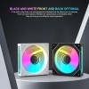 Ant Esports Superflow 120mm 3 IN 1 ARGB Three Dual-Sided ARGB ring light PWM Case Fan Kit - Black, 45.3 CFM Airflow, 1500 RPM