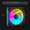 Ant Esports Superflow 120mm 3 IN 1 ARGB Three Dual-Sided ARGB ring light PWM Case Fan Kit - Black, 45.3 CFM Airflow, 1500 RPM