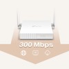 TP-Link TL-WR820N Wireless Router 2.4 GHz 300 Mbps Wifi Speed Single Band External Antenna Ethernet (Cable Broadband) (White)