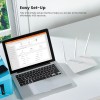 Tenda F3 300Mbps Wi-Fi Router, Easy Setup, WPS Button, Parental Control, Bandwidth Control, Wi-Fi Schedule, with 3 * 5dBi High Power External Antennas