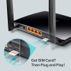 TP-Link Archer MR200 AC750 2.4GHz 750Mbps Dual Band 4G LTE Mobile Wi-Fi, SIM Slot Unlocked, No Configuration Required, Removable Wi-Fi Antennas Router