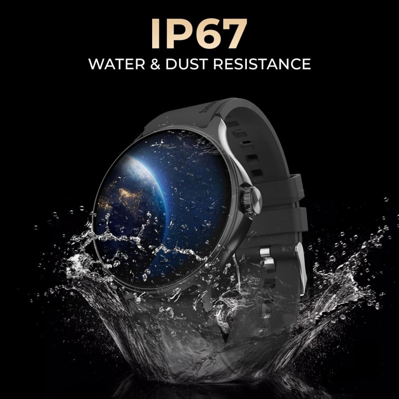 ‎beatXP beatXP Sigma 1.38” HD Display Bluetooth Calling Smart Watch, Rotary Crown, 240 * 240px, 500 Nits, 60Hz Refresh Rate, 100+ Sports Modes, AI