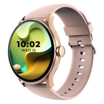 beatXP Flare Pro 1.39 HD Display Bluetooth Calling Smart Watch, 100+ Sports Modes, Heart Rate Monitoring, SpO2, AI Voice Assistant, IP68 - Champagne