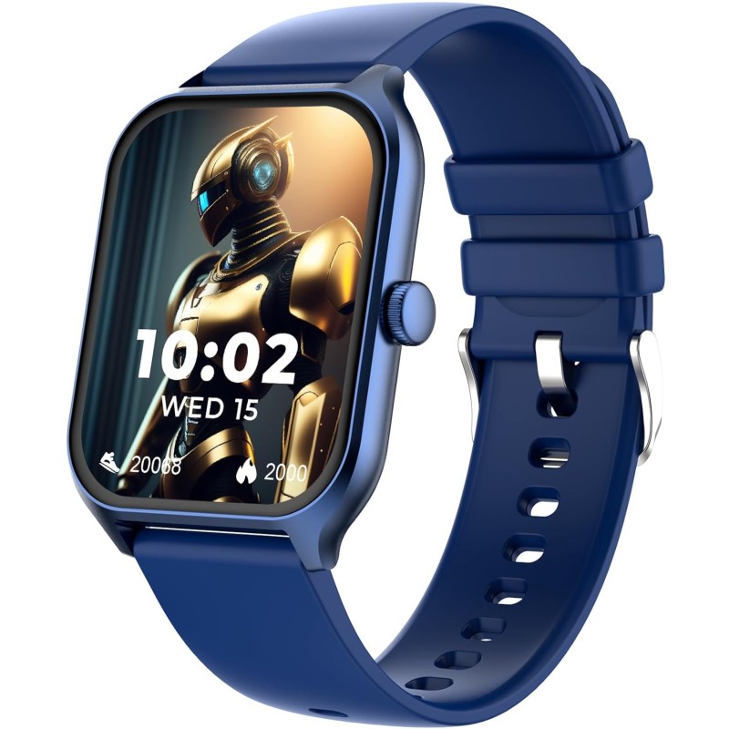 beatXP Marv Sense 1.96" Ultra HD Large Display Bluetooth Calling Smart Watch, Metal Body, Rotary Crown, 320 * 386px, 500 Nits, 60Hz Refresh Rate, 100+