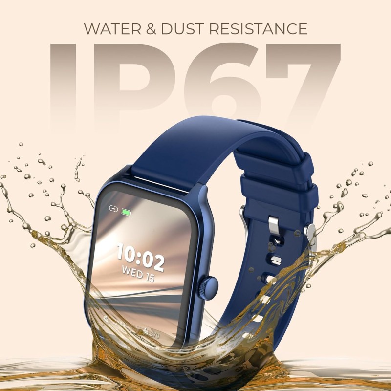 beatXP Marv Sense 1.96" Ultra HD Large Display Bluetooth Calling Smart Watch, Metal Body, Rotary Crown, 320 * 386px, 500 Nits, 60Hz Refresh Rate, 100+
