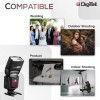 DIGITEK® (DFL-088) Universal Electronic Flash Speedlite for DSLR Cameras Canon Nikon Pentax Olympus with Standard Hot Shoe Mount(Without Trigger)