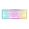 Ant Esports MK1500 Mini 60% Pro RGB Wireless Gaming Keyboard with Membrane Switches for PC / Mobile / Tablets / Laptop / TV's- White