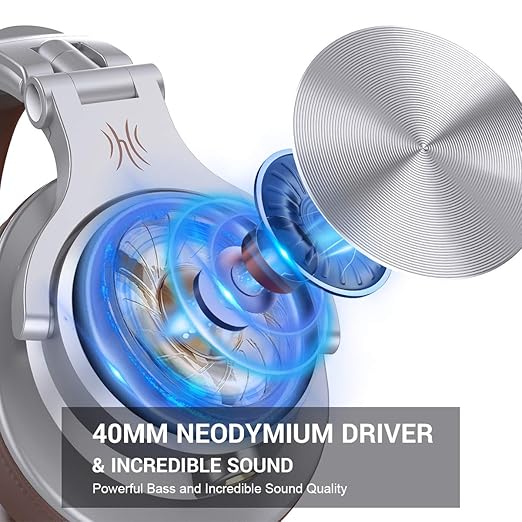 OneOdio A71 Over Ear Headphones with Mic, On-Line Volume & Share-Port Headsets for Gaming Office Phone Call DJ，Wired Stereo Headphones with Detachable