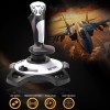 Ant Esports JS55 Flight Simulator Controls, Flight Joystick Controls With Vibration Function and Throttle Controls Wired Flight Stick for PC Windows