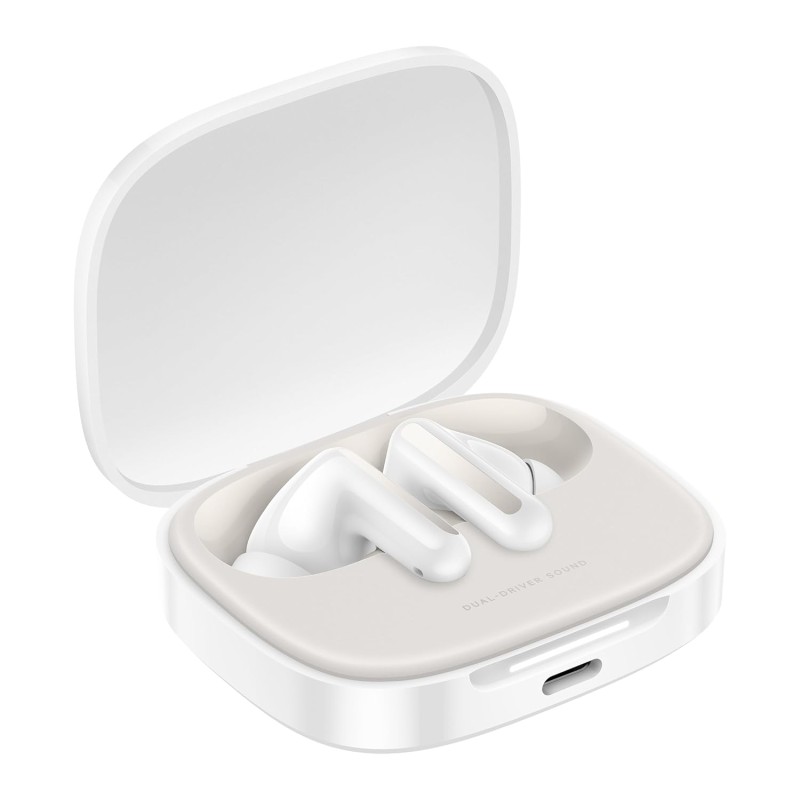 Redmi Buds 6, Dual Driver TWS in Ear Earbuds, 49dB Hybrid Active Noise Cancellation, Spatial Audio, Dual Device Connection, Quad Mic AI ENC, 42 Hrs