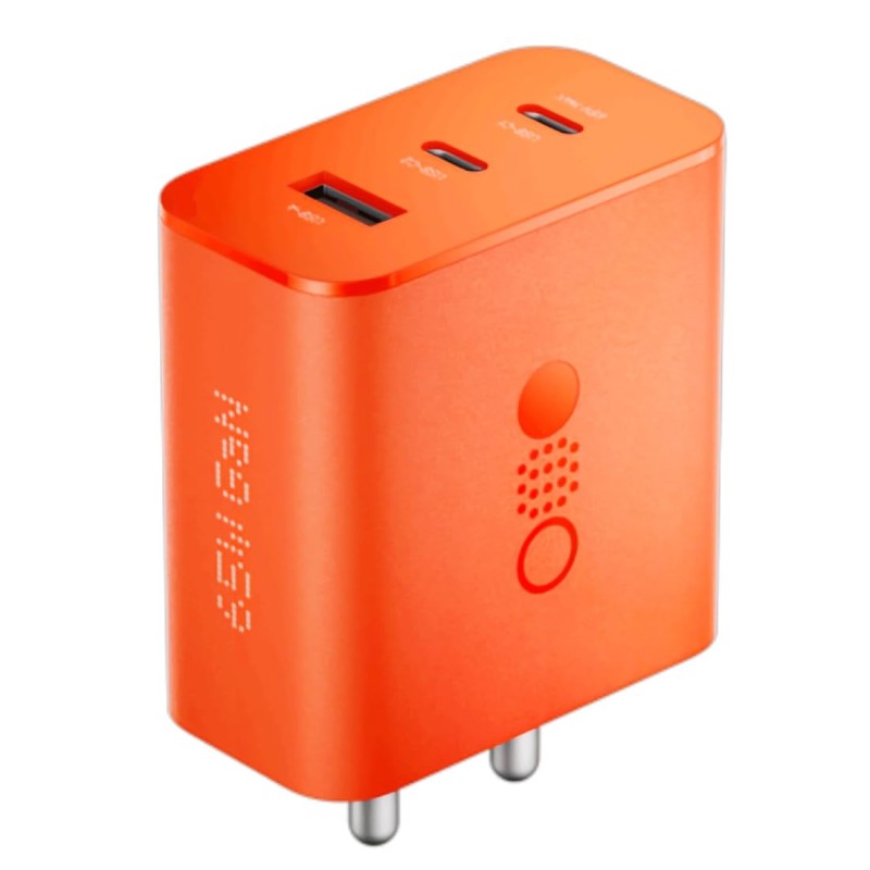 CMF BY NOTHING 65 W Gan 3 A Multiport Backcase For Mobile USB Type A Charger (Orange) power (65W)