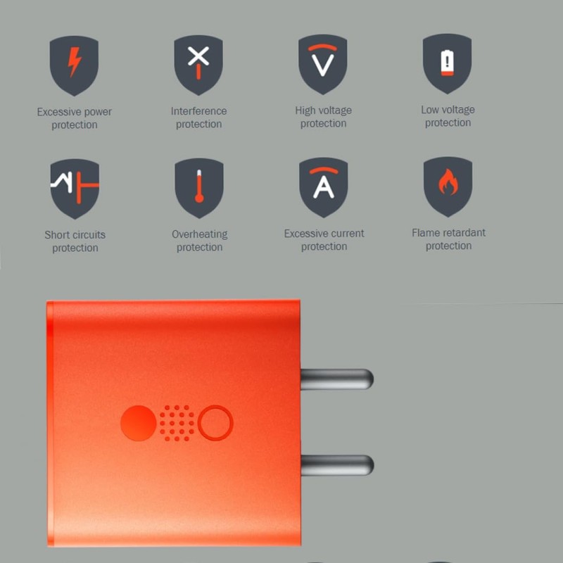 CMF BY NOTHING 65 W Gan 3 A Multiport Backcase For Mobile USB Type A Charger (Orange) power (65W)