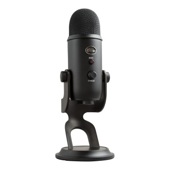 Logitech Blue Yeti USB Microphone for Recording, Streaming, Gaming, Podcasting on PC and Mac, Condenser Mic for Laptop or Computer with Blue VO!CE