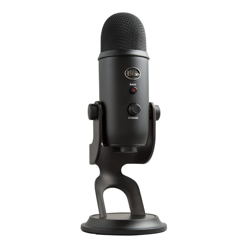 Logitech Blue Yeti USB Microphone for Recording, Streaming, Gaming, Podcasting on PC and Mac, Condenser Mic for Laptop or Computer with Blue VO!CE