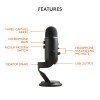 Logitech Blue Yeti USB Microphone for Recording, Streaming, Gaming, Podcasting on PC and Mac, Condenser Mic for Laptop or Computer with Blue VO!CE