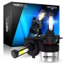 Wagzo WLED-06, Night Eye, H4 Hi/Lo 9000LM 6500K 72 W Led Bulb for Car Headlight Bulbs Auto Conversion Driving Lamp (Cool White Light) (H4)
