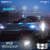 Wagzo WLED-06, Night Eye, H4 Hi/Lo 9000LM 6500K 72 W Led Bulb for Car Headlight Bulbs Auto Conversion Driving Lamp (Cool White Light) (H4)