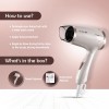 Ikonic Travel Express Foldable Hair Dryer Adustable Two Speed Setting Fast Drying 1400W, Compact Design Travel Friendly, All Hair Type, For Men &
