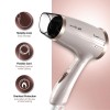 Ikonic Travel Express Foldable Hair Dryer Adustable Two Speed Setting Fast Drying 1400W, Compact Design Travel Friendly, All Hair Type, For Men &