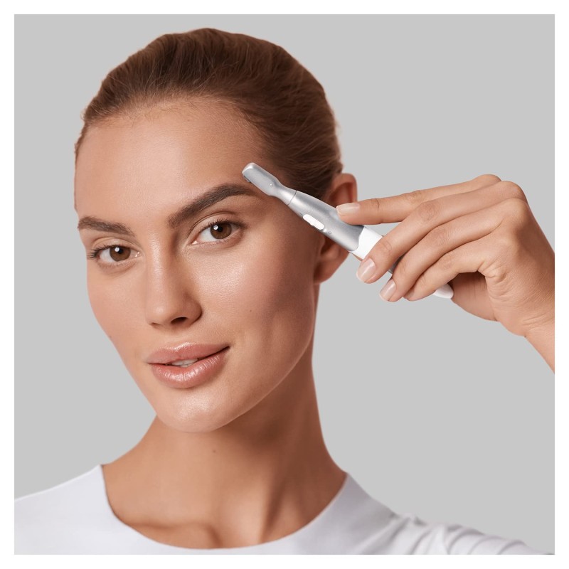 Braun Mini Unisex Precision Eyebrow Trimmer Fg1106, Corded Electric, Compact Size, Portable with Protective Cap, Multicolour
