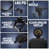 Woscher StepAir+ Double Cylinder Foot Tyre Inflator for Car and Bike, Air Pump 8705M