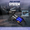 Woscher StepAir+ Double Cylinder Foot Tyre Inflator for Car and Bike, Air Pump 8705M