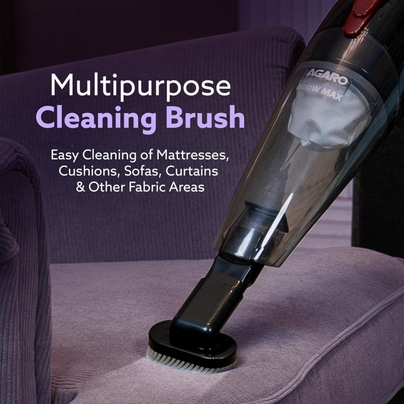 AGARO Regal 800 Watts Handheld Vacuum Cleaner, for Home Use, Dry Vacuuming, 6.5 kPa Suction Power, Lightweight