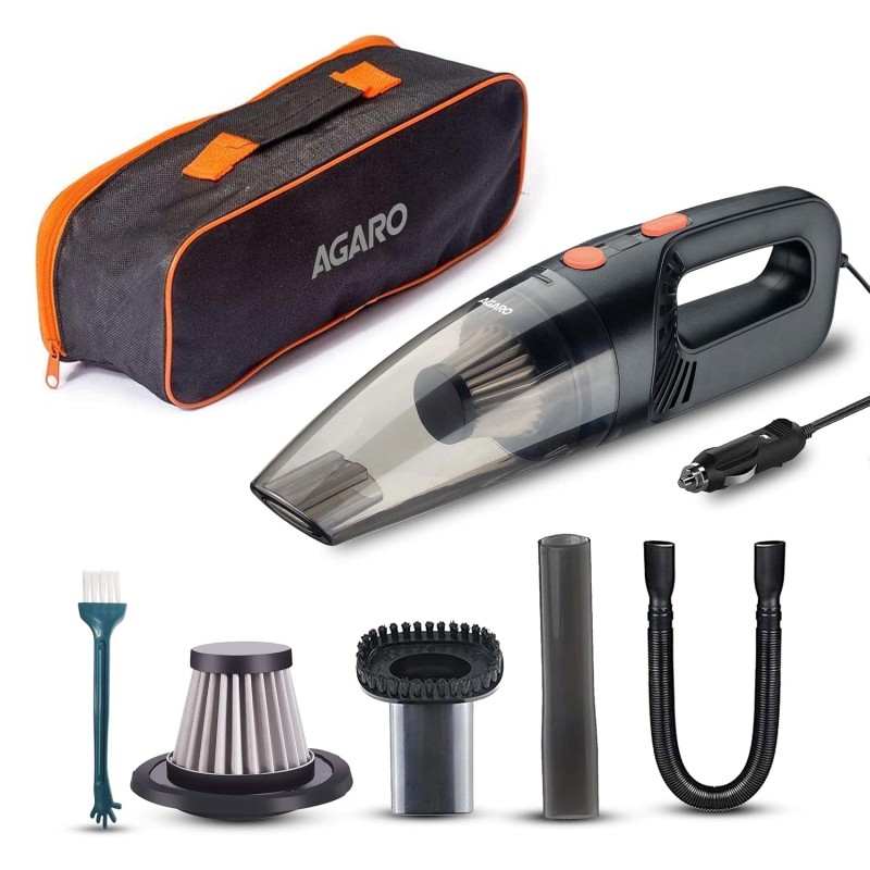 AGARO CV1079 Car Vacuum Cleaner, Portable, Handheld,12V DC /110W, 4.5KPA Power Socket 33738