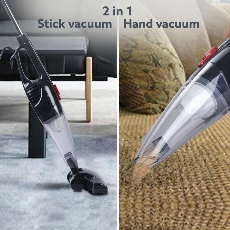 AGARO Regal Plus Upright Vacuum Cleaner, 2-in-1, Handheld & Stick, Dry Vacuuming, for Home Use, 800 Watts Black 33423