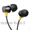 realme Buds 3 Wired Earphones with Mic (Black) | 9mm Dynamic Driver | 3.5mm Jack | Single Button Control | Braided Tangle-Free Cable | Model RMA2419