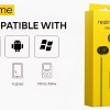 realme Buds 3 Wired Earphones with Mic (Black) | 9mm Dynamic Driver | 3.5mm Jack | Single Button Control | Braided Tangle-Free Cable | Model RMA2419